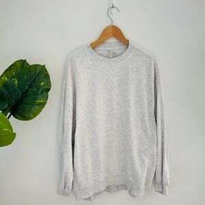 H&M | Oversized Heather Grey Crewneck Size Small